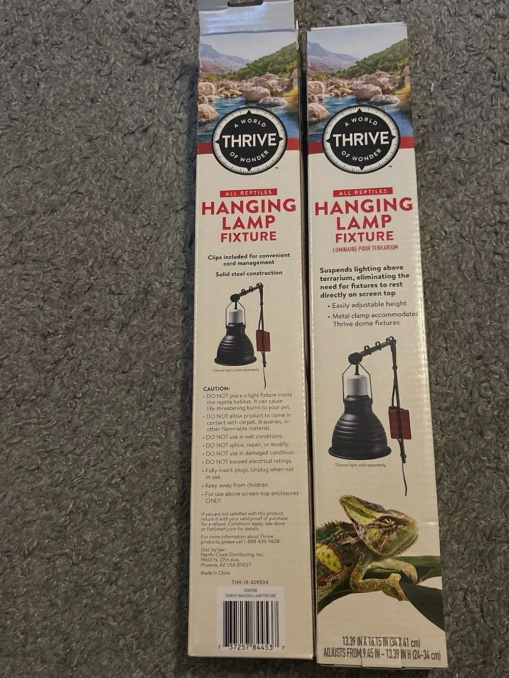 Thrive Hanging Lamp Fixture - Black and Red Accents